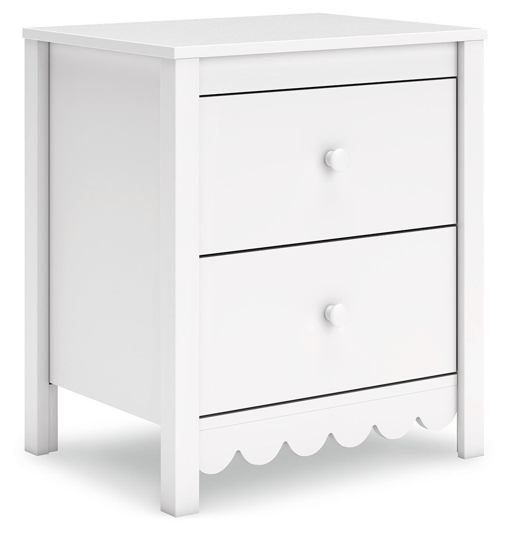 Hallityn - Two Drawer Night Stand - White