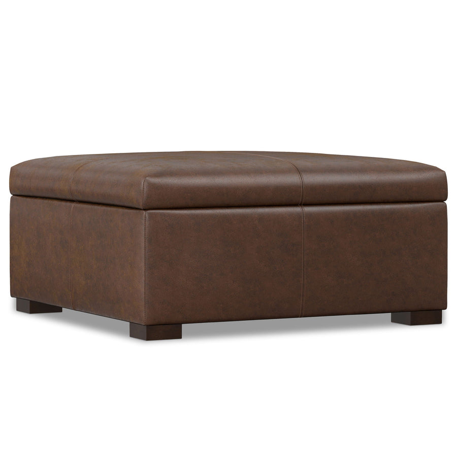 Upholstered Storage Ottoman Coffee Table with Lift-Up Lid - Multiple Colors