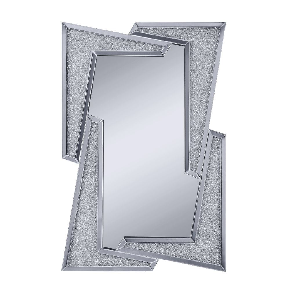 Noralie - 47" Accent Mirror - Mirrored & Faux Diamonds