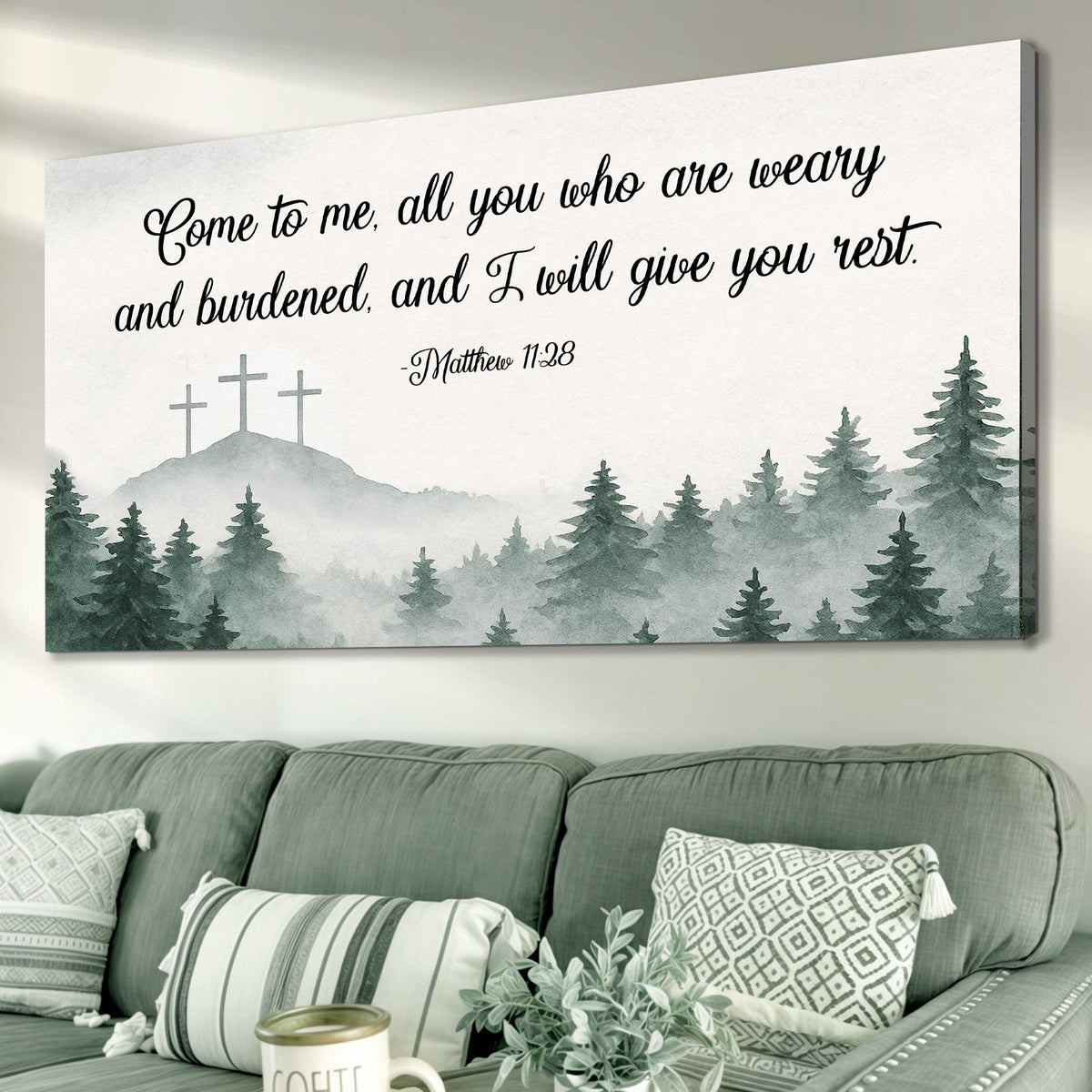 Come To Me - Matthew 11:28 Faith Sign II
