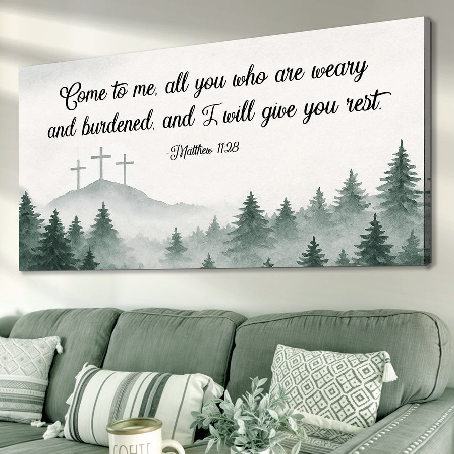 Come To Me - Matthew 11:28 Faith Sign II