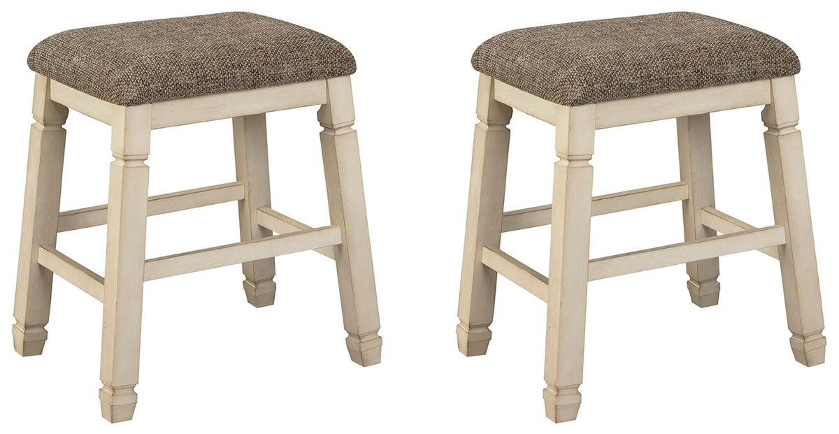 Bolanburg - Upholstered Stool (Set of 2) - Beige