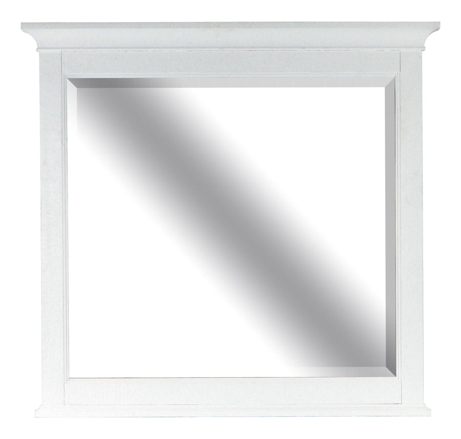 Heron Cove - Landscape Mirror - Chalk White