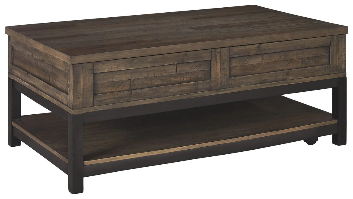 Johurst - LIFT TOP COCKTAIL TABLE - Grayish Brown