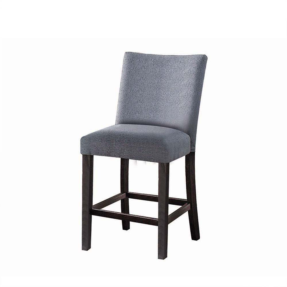 Yelena - Counter Height Chair (Set of 2) - Fabric & Weathered Espresso