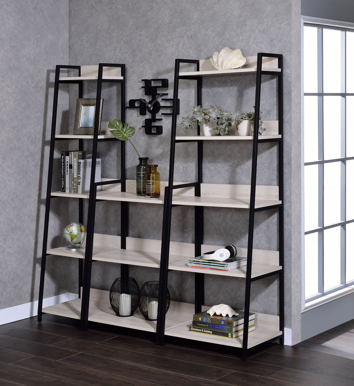 Wendral - 16"L Bookshelf - Natural & Black