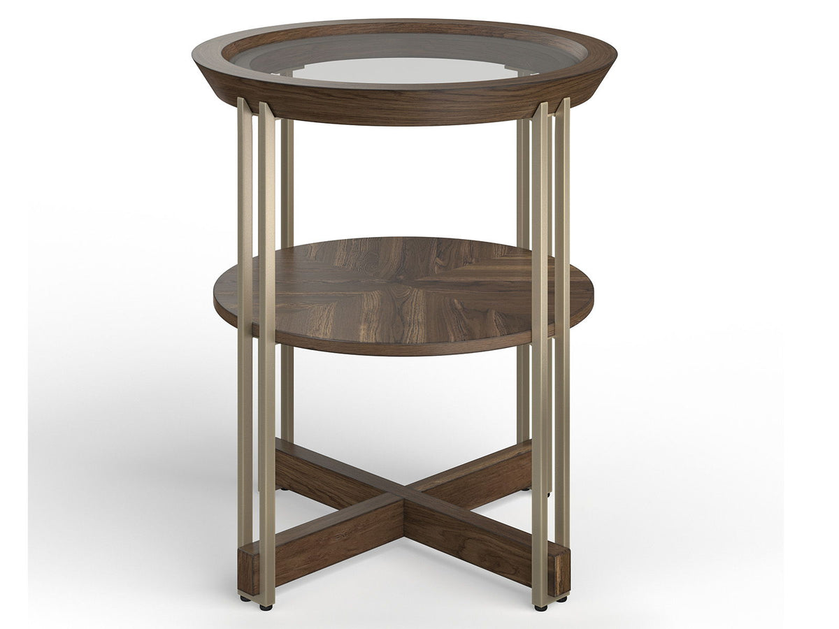 Elora - Round End Table - Walnut