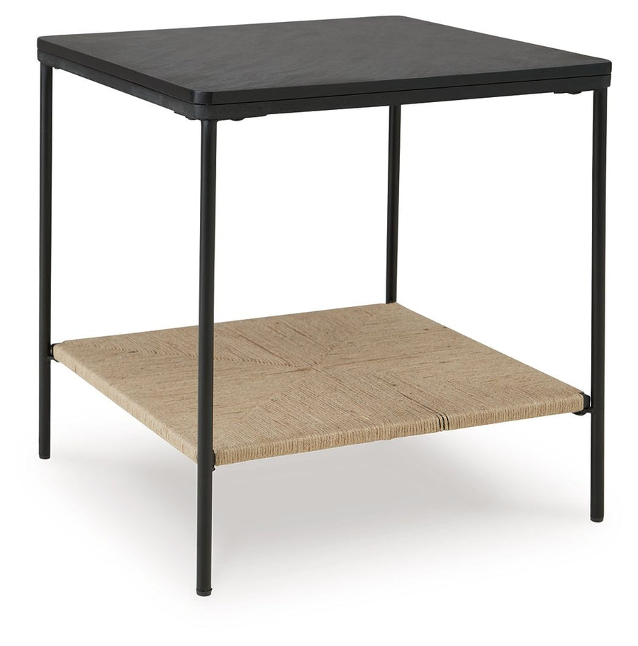 Minrich - Accent Table - Black / Natural