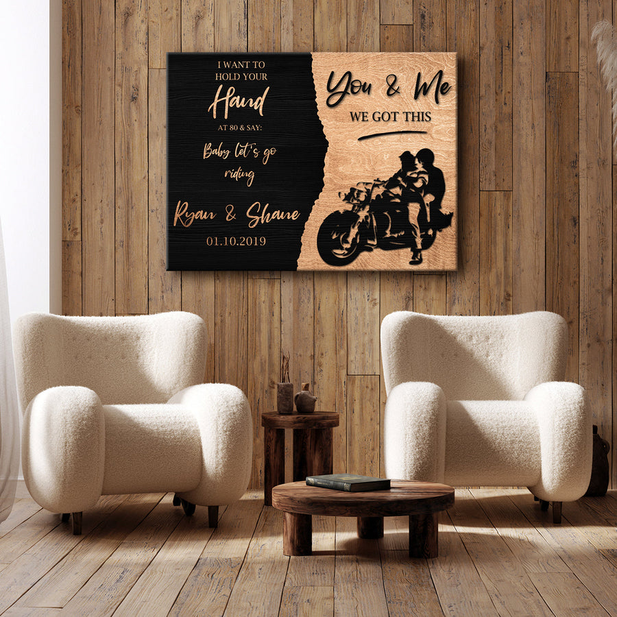 We Got This Bikers Couple Sign