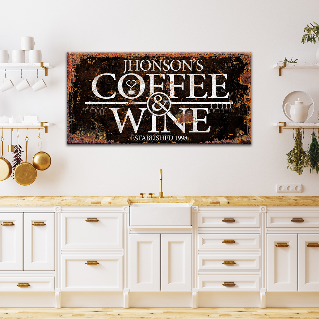Coffee and Wine Sign