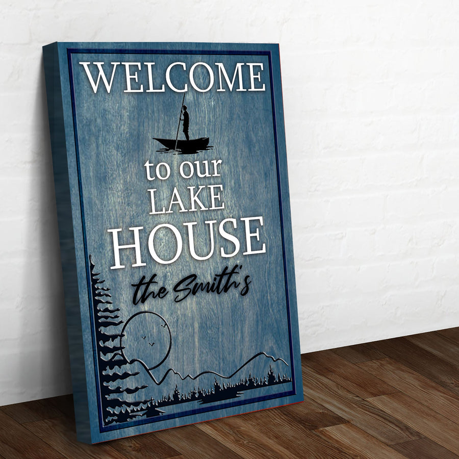 Welcome To Our Lake House Sign
