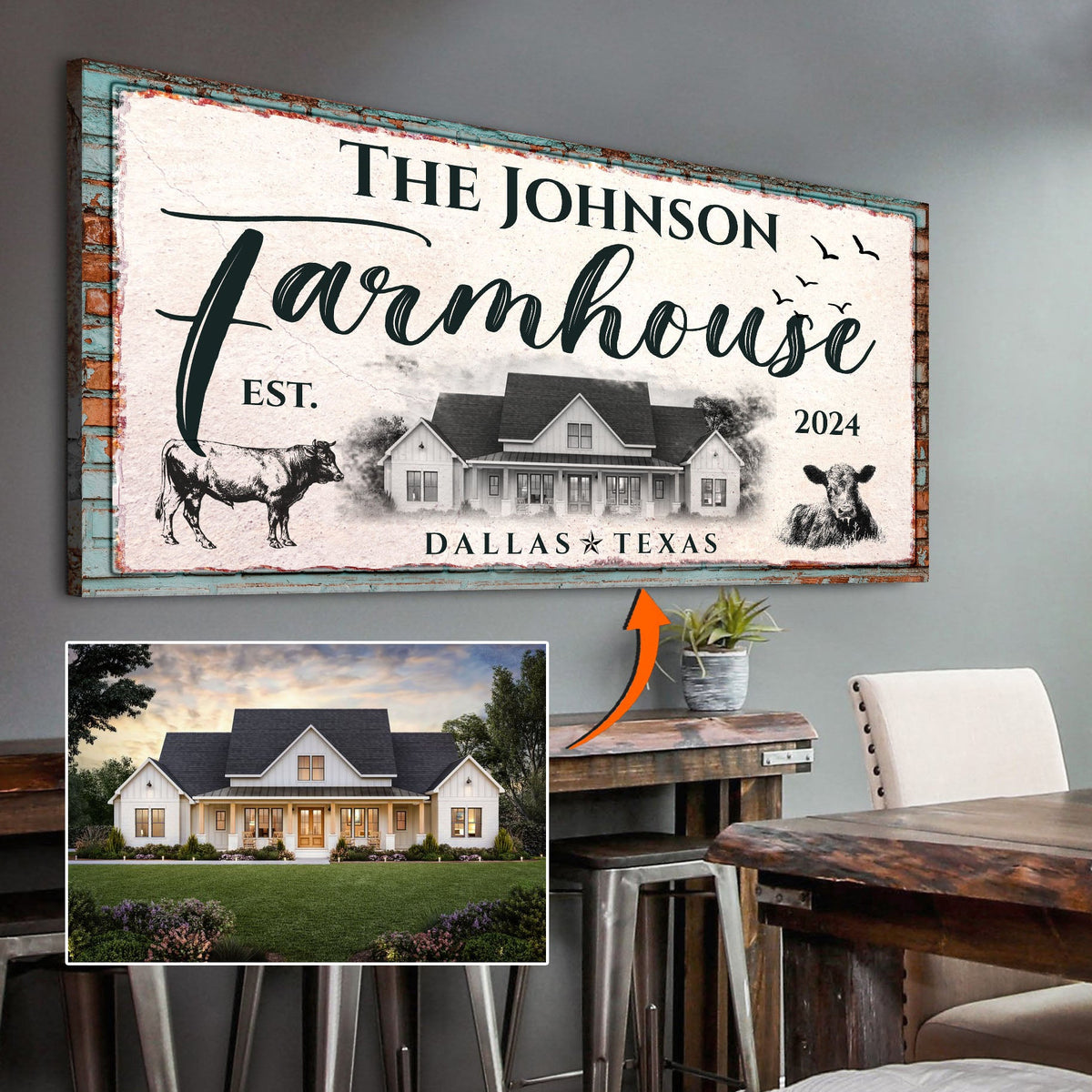 Custom Farmhouse Sign II