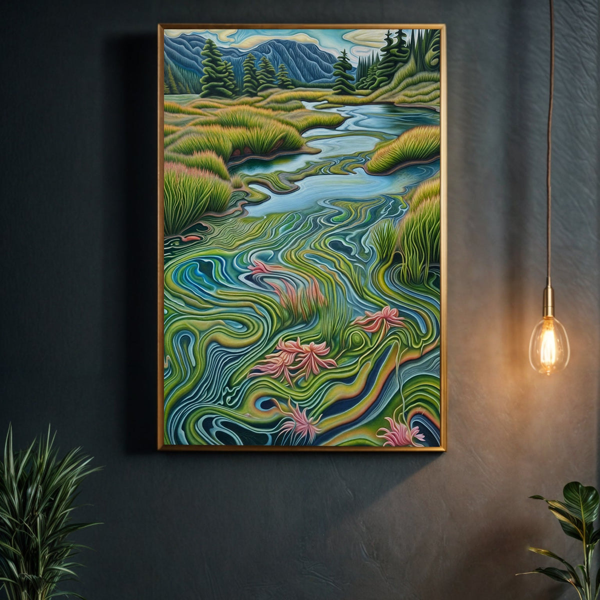 Canvas Print: "Flowing Serenity"