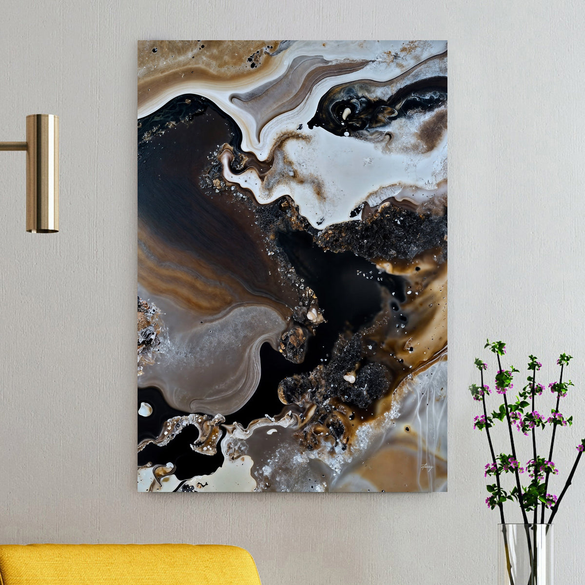 Canvas Print: "Geode Whispers III"