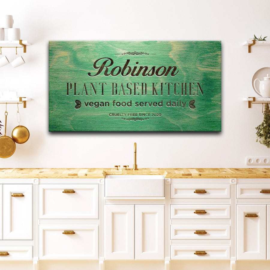 Plant Based Kitchen Sign