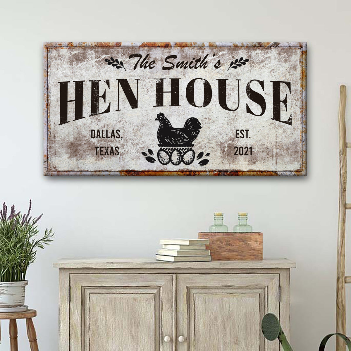 Family Hen House Sign