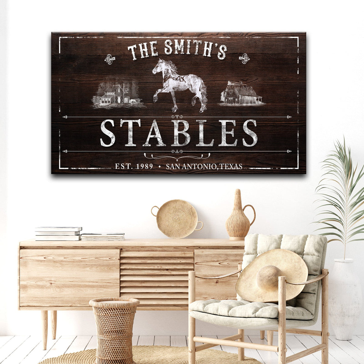Rustic Stables Decor Sign