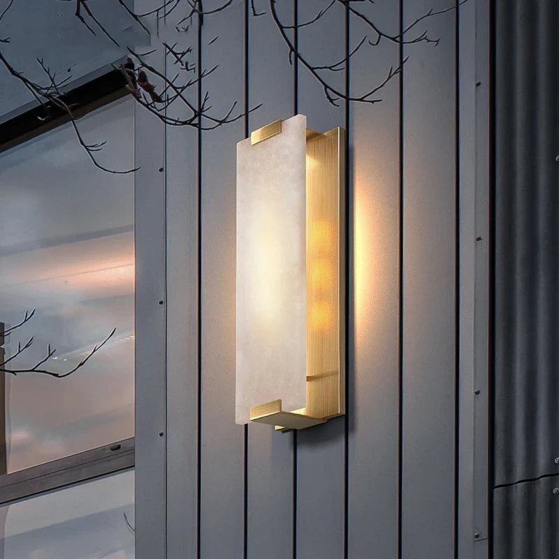 Natural Marble LED Wall Sconce