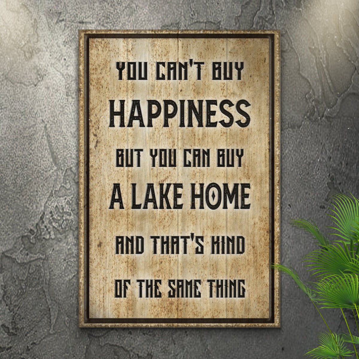 Lake Home Sign