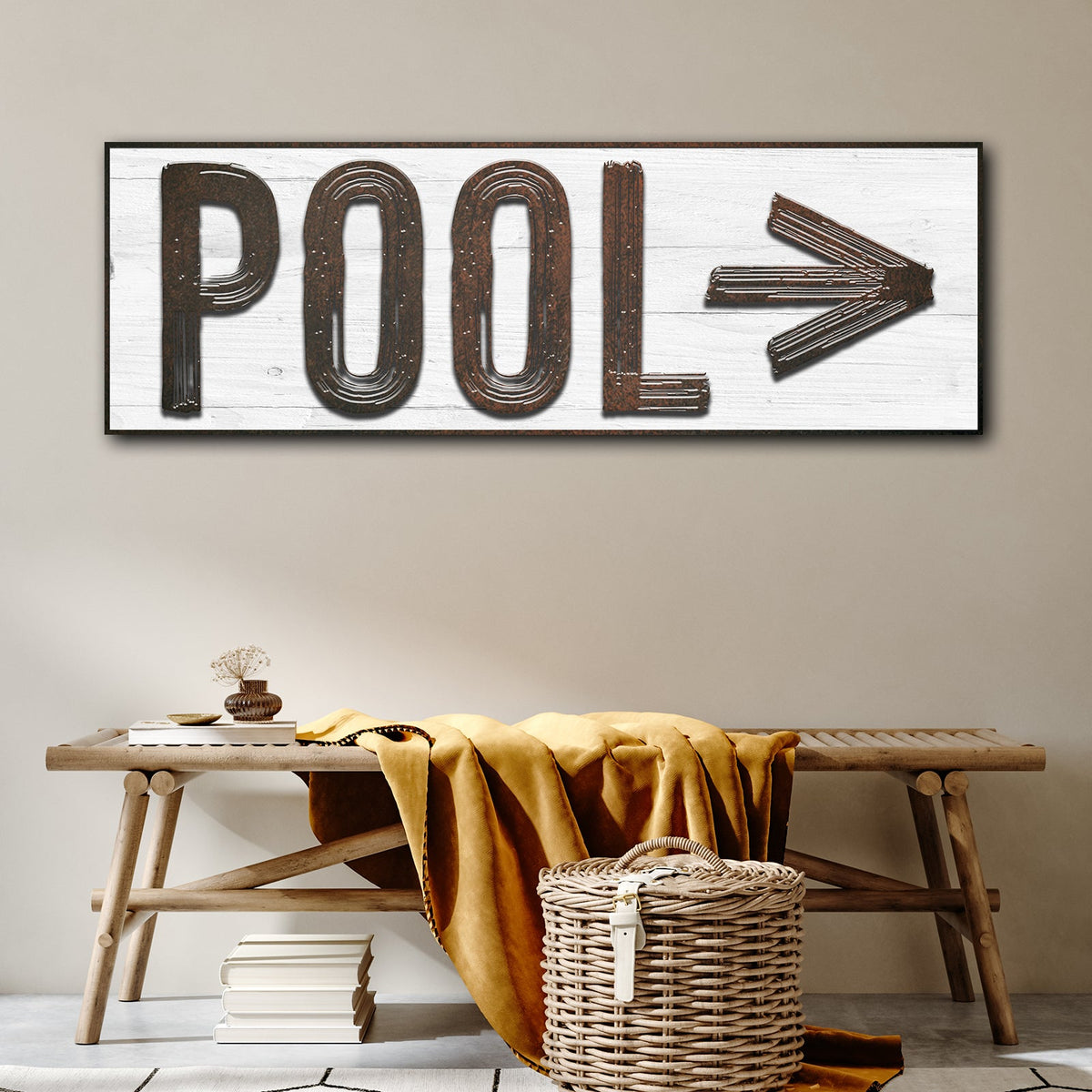 Pool Arrow Sign