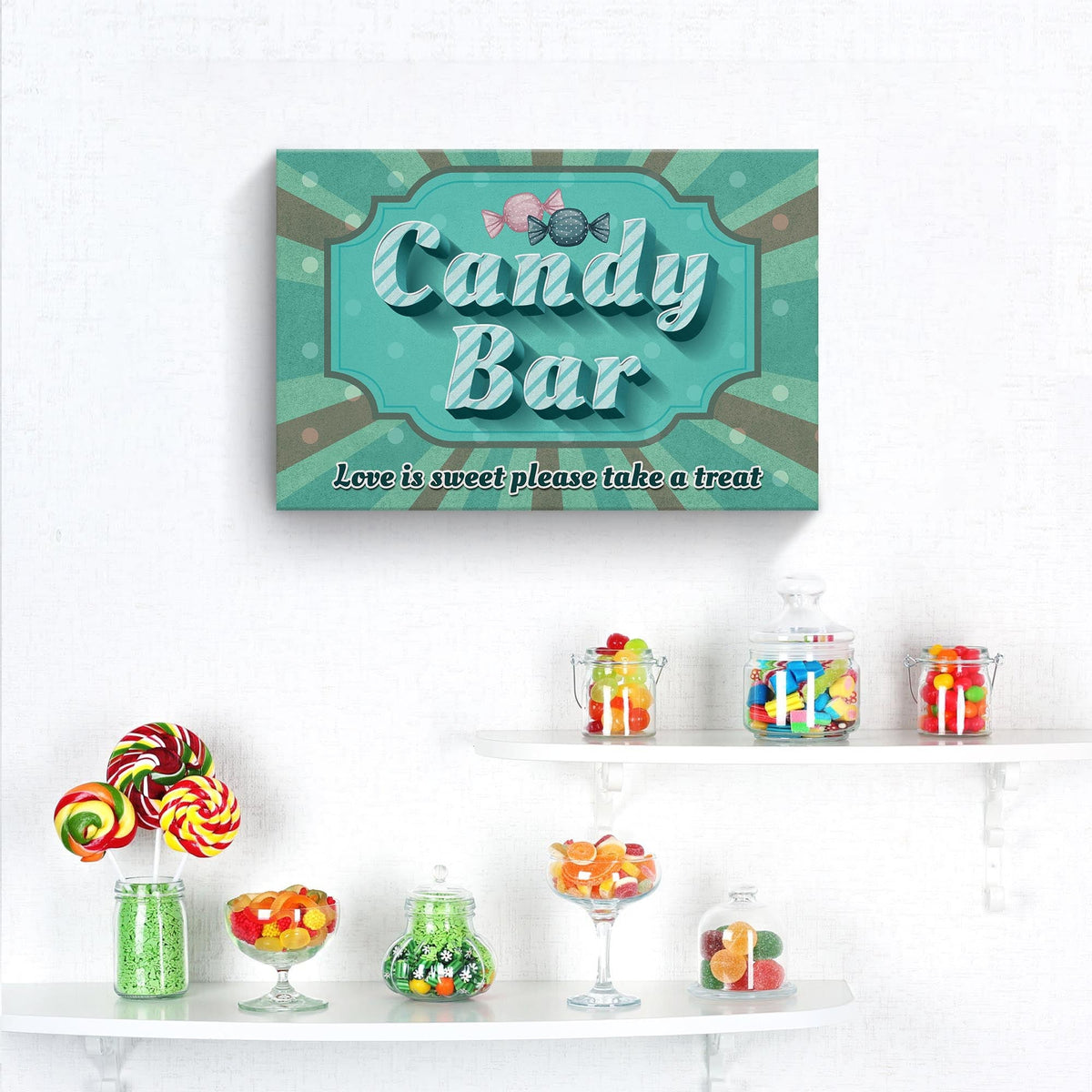Love Is Sweet Take A Treat Candy Bar Sign III