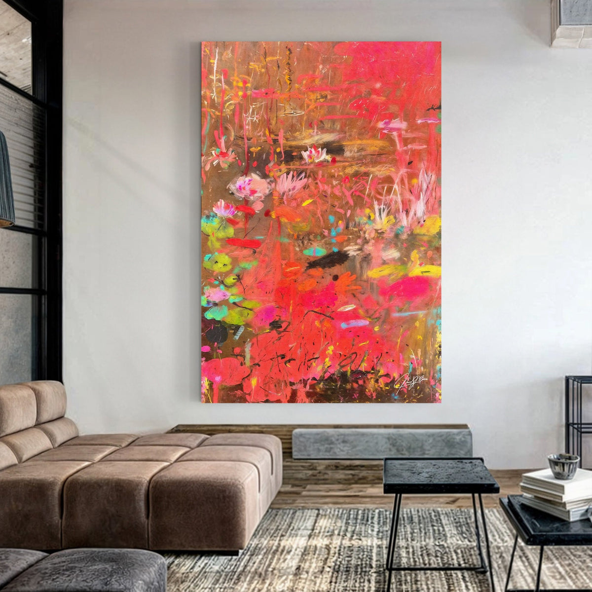 Canvas Print: "Vibrant Veil II"