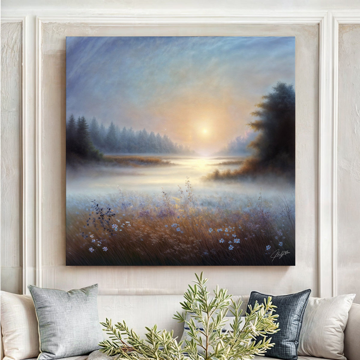 Canvas Print: Misty Serenade