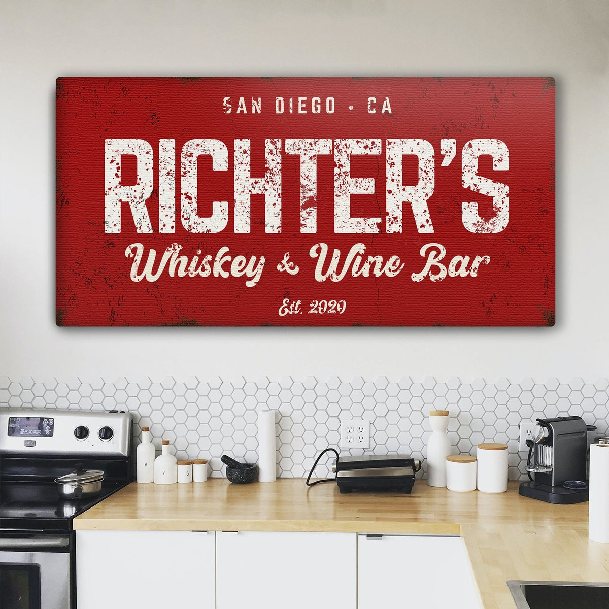 Whiskey And Wine Bar Sign III