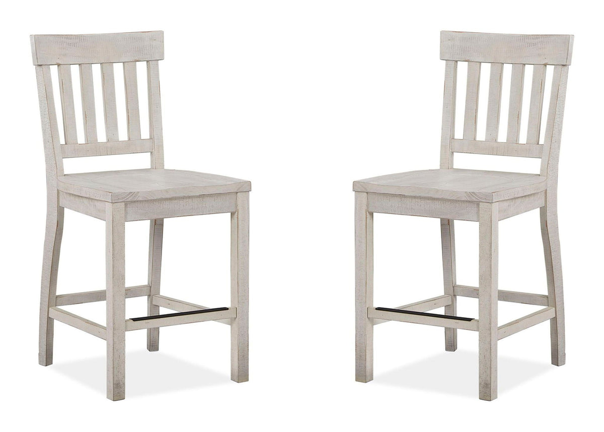Bronwyn - Counter Chair (Set of 2) - Alabaster