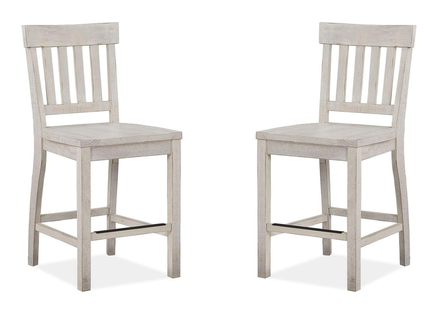 Bronwyn - Counter Chair (Set of 2) - Alabaster