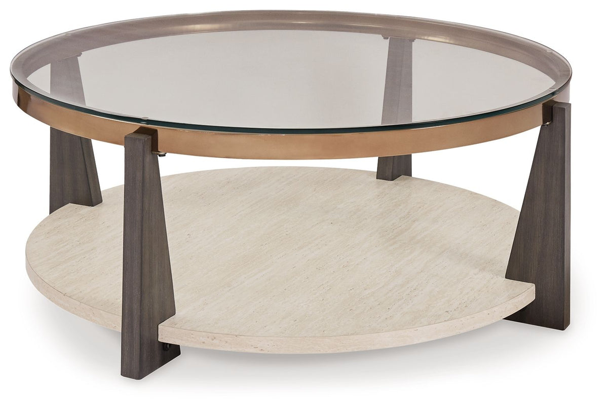 Frazwa - Round Cocktail Table - Multi