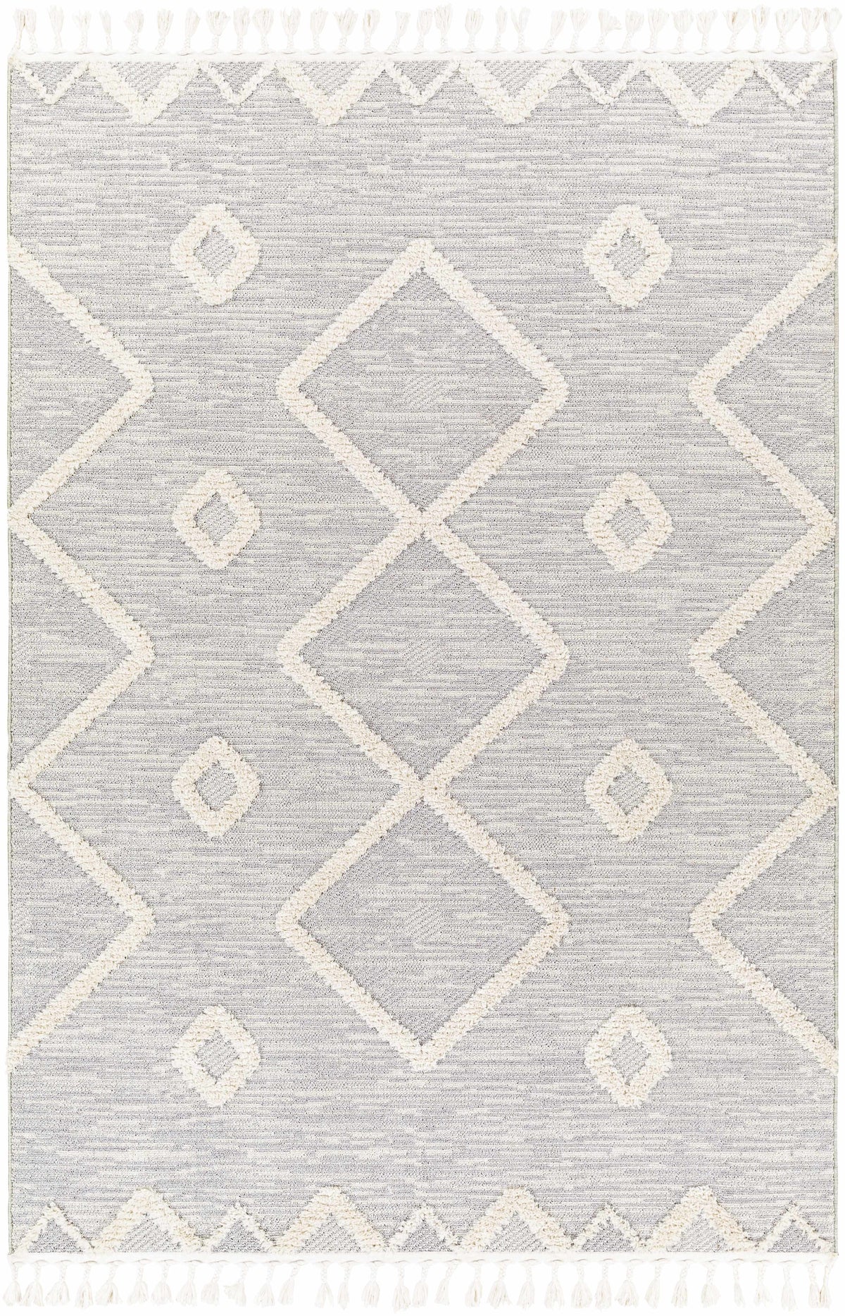 Cauldwell High/Low Pile Rug with Tassels - Clearance