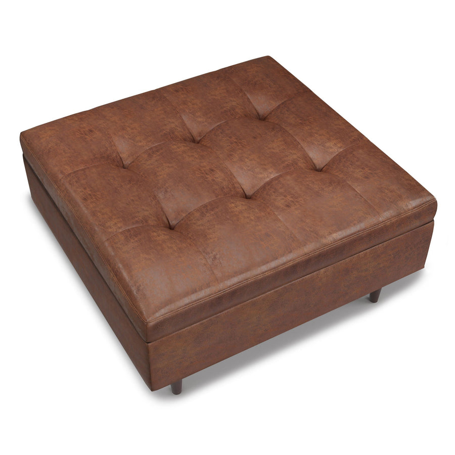 Mid-Century Storage Ottoman Coffee Table with Hydraulic Lift - Multiple Colors