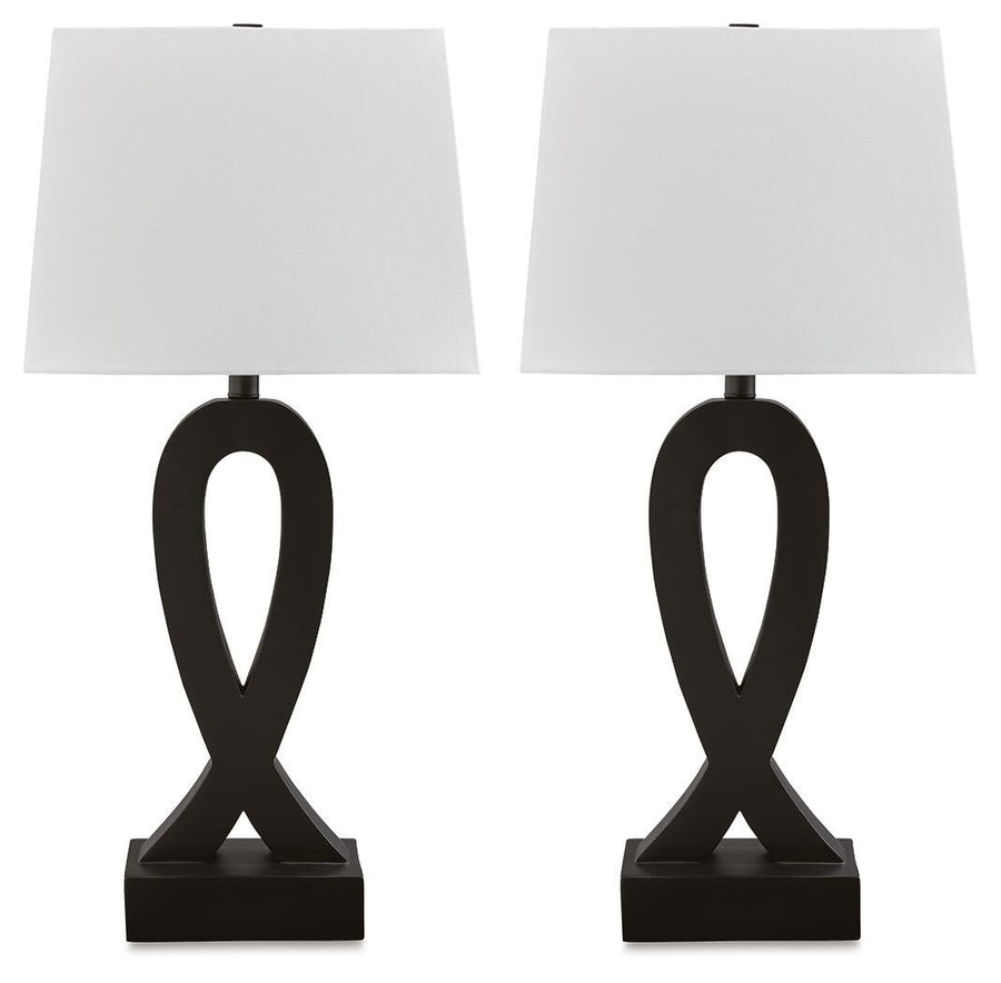 Markellton - Poly Table Lamp (Set of 2) - Black