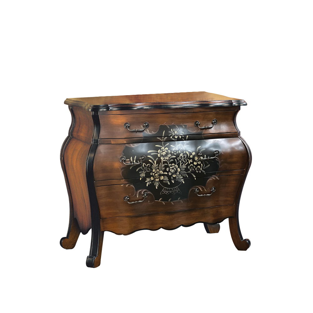 Roma - 37" Chest - Oak & Antique Black