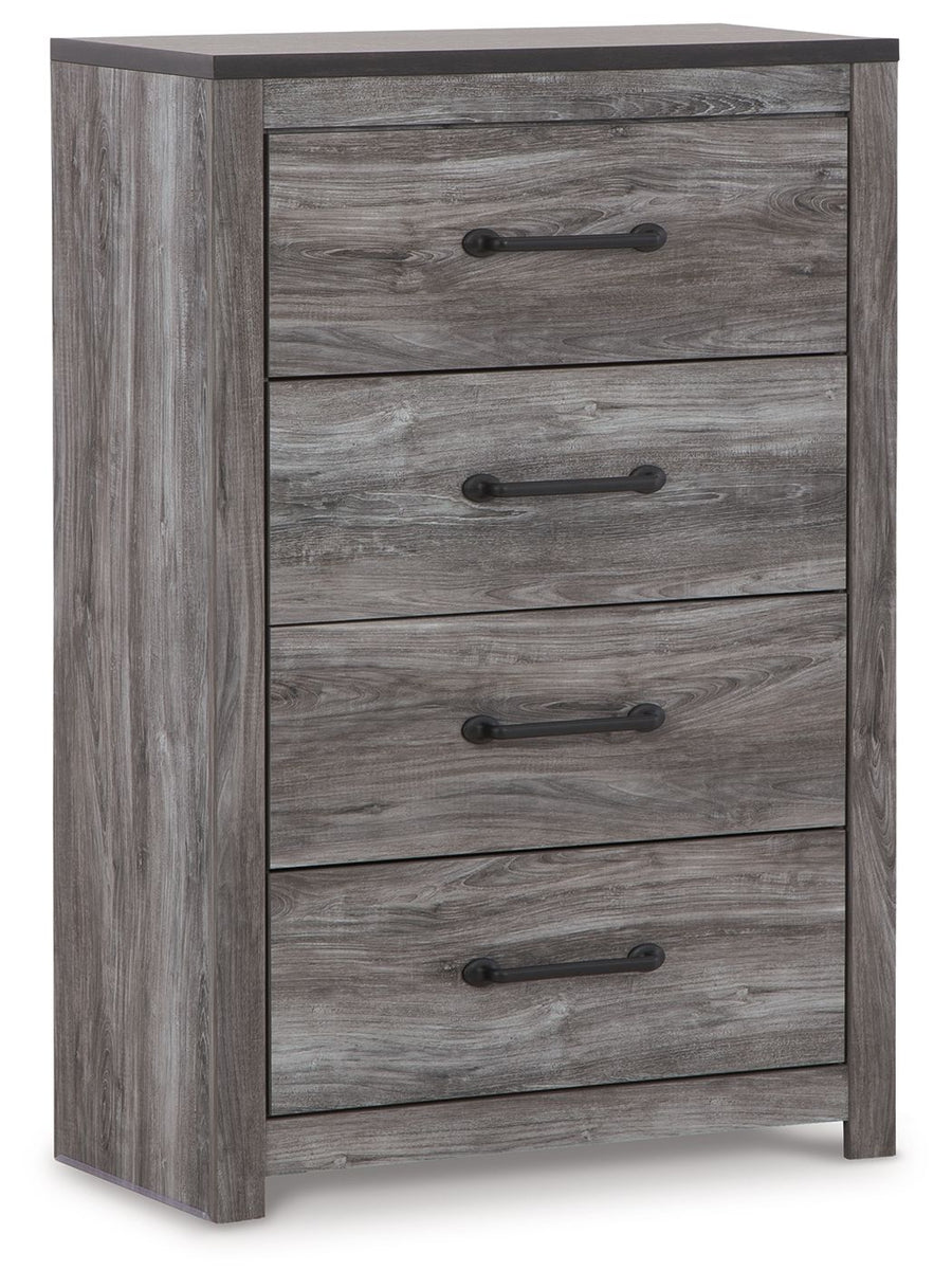 Bronyan - Four Drawer Chest - Dark Gray