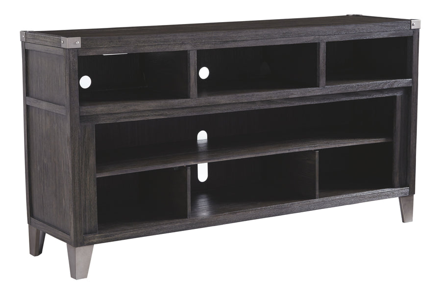Todoe - LG TV Stand With Fireplace Option - Gray