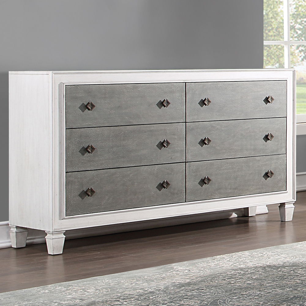 Katia - Dresser - Rustic Gray & Weathered White