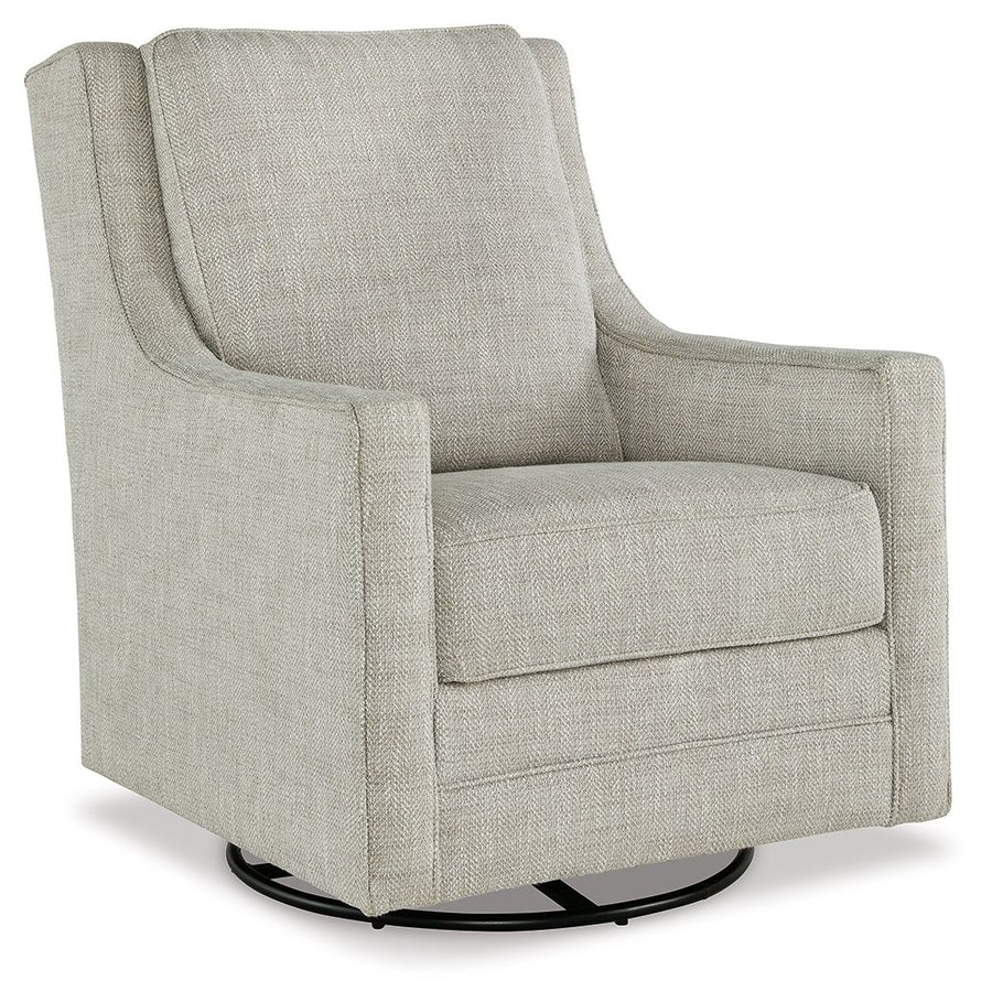Kambria - Swivel Glider Accent Chair - Fog