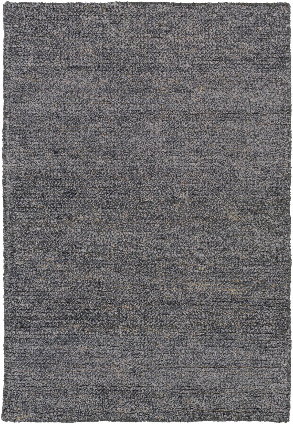Lecompton Solid Charcoal Viscose Rug - Clearance