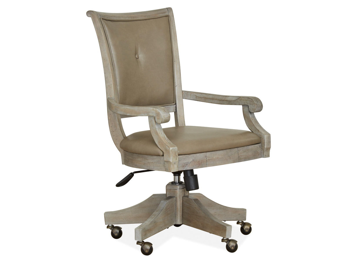 Lancaster - Fully Upholstered Swivel Chair - Dove Tail Gray