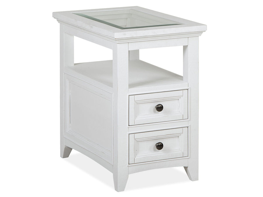 Heron Cove - Chairside End Table - Chalk White