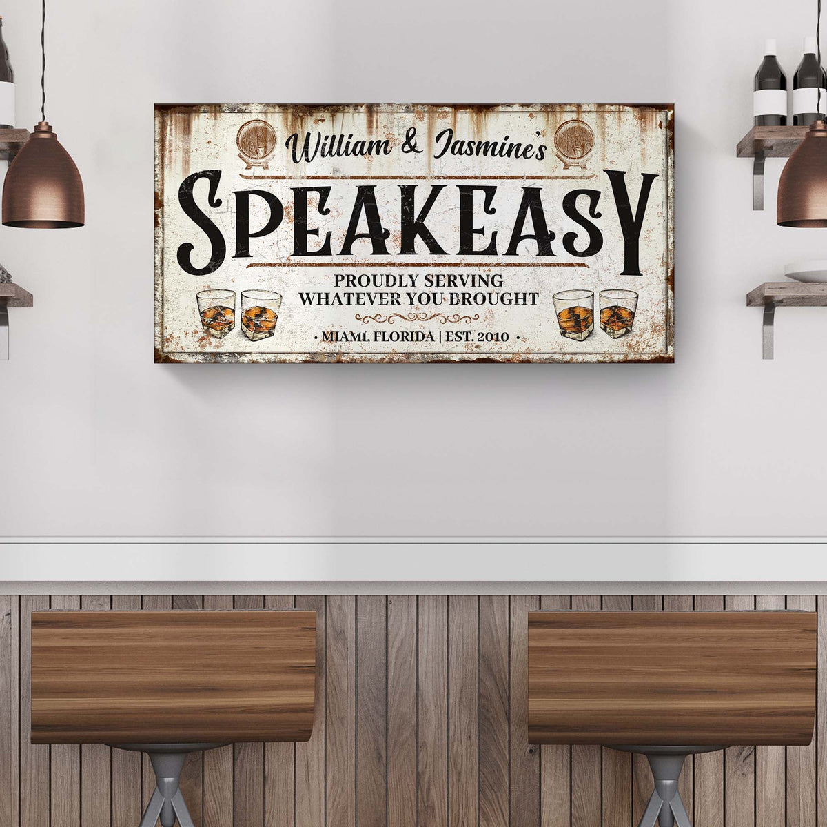 Speakeasy Sign V