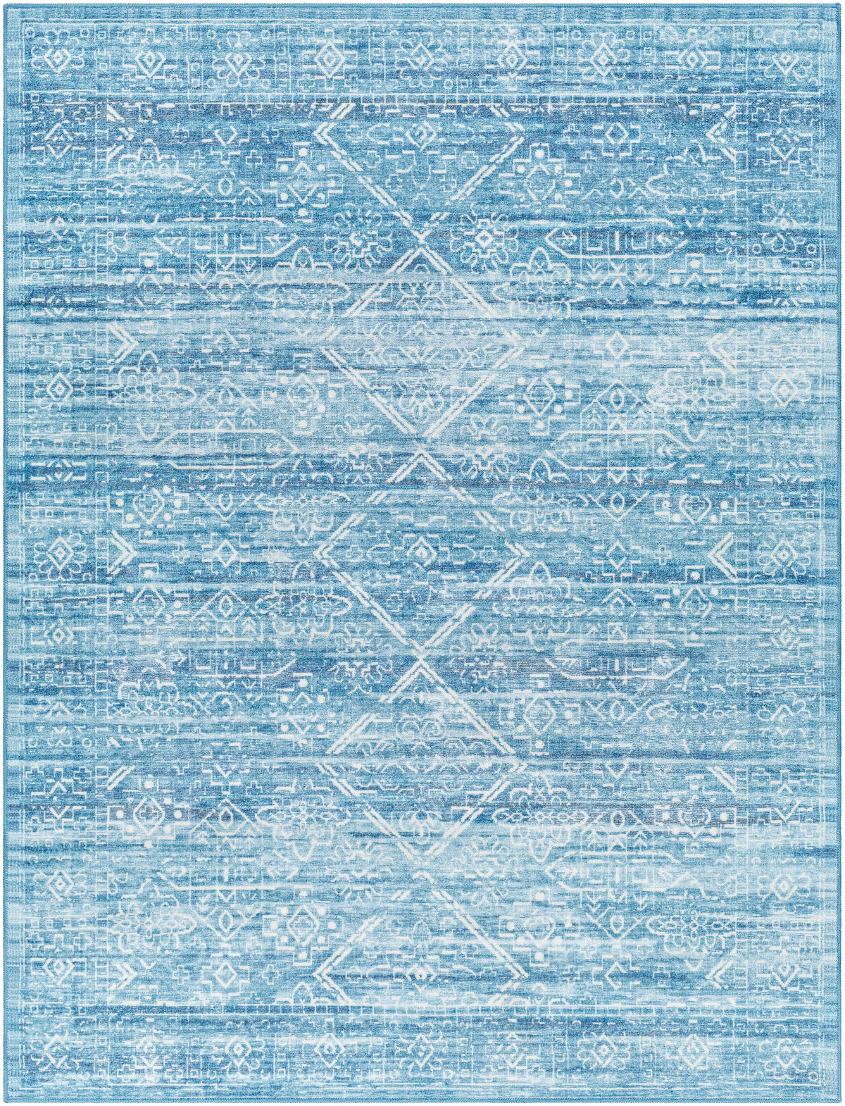 Blake Arctic Sky Washable Area Rug - Clearance