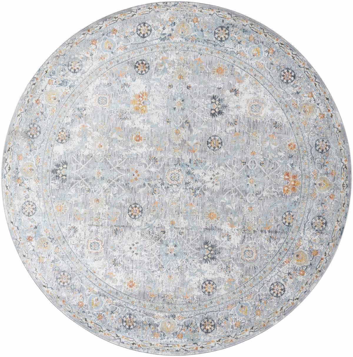 Finn Silver Blue Area Rug - Clearance