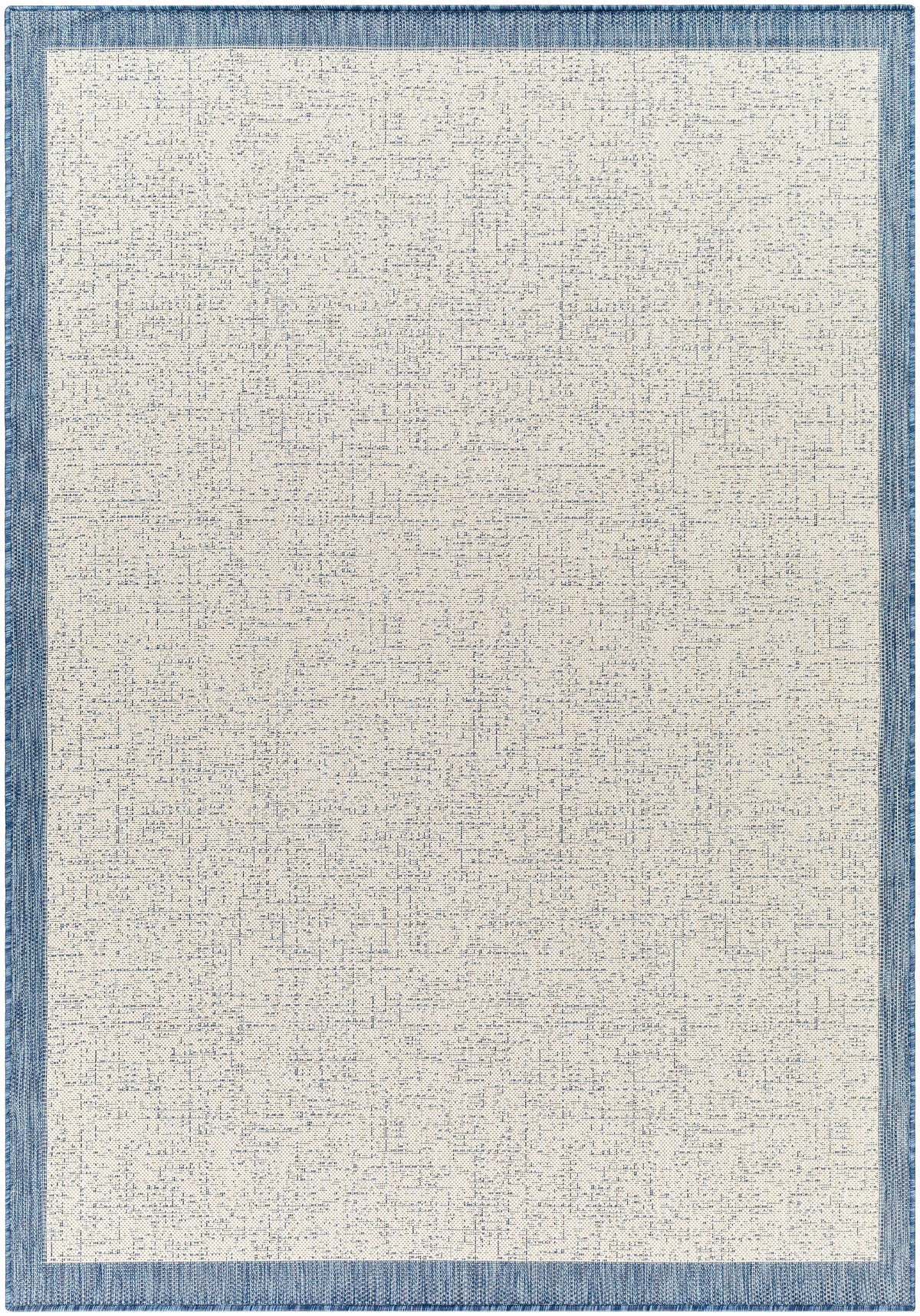 Demas Blue & Cream Outdoor Area Rug - Clearance