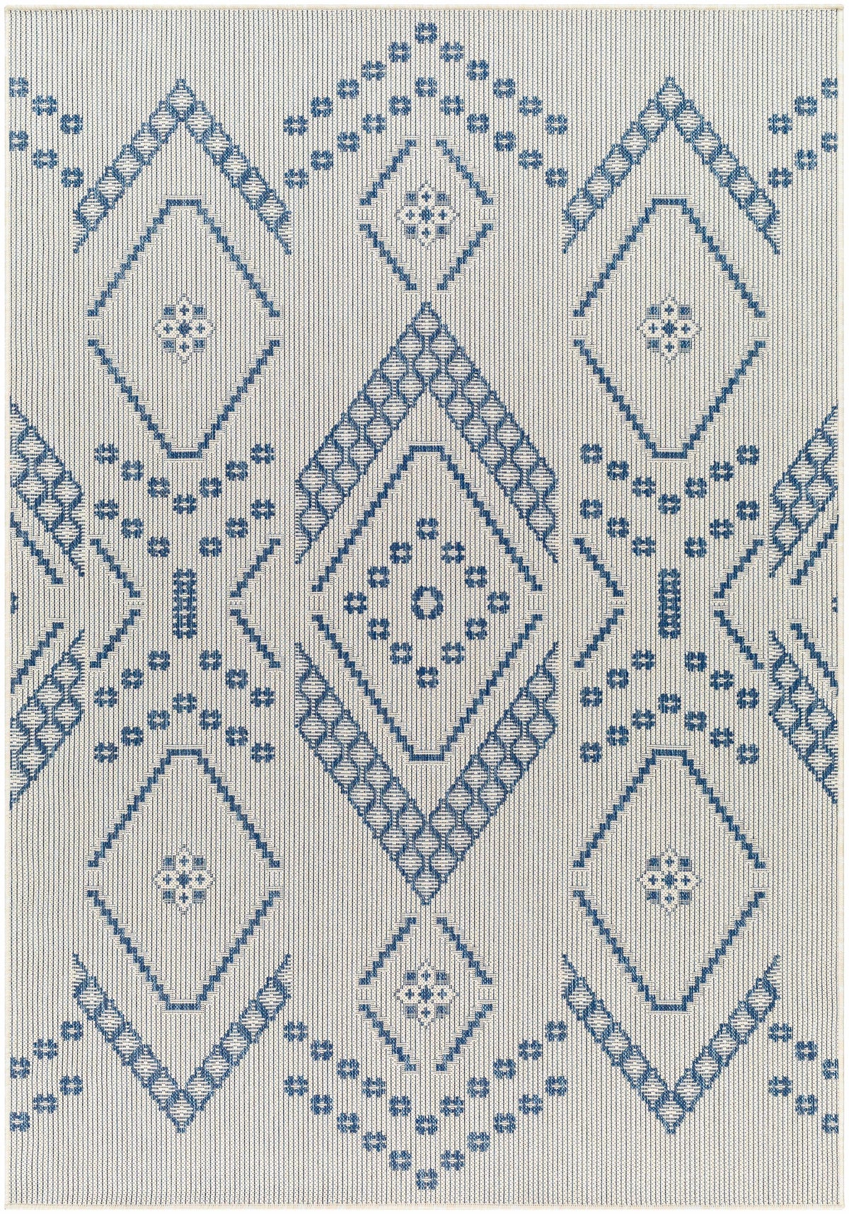 Helga Blue Outdoor Area Rug - Clearance