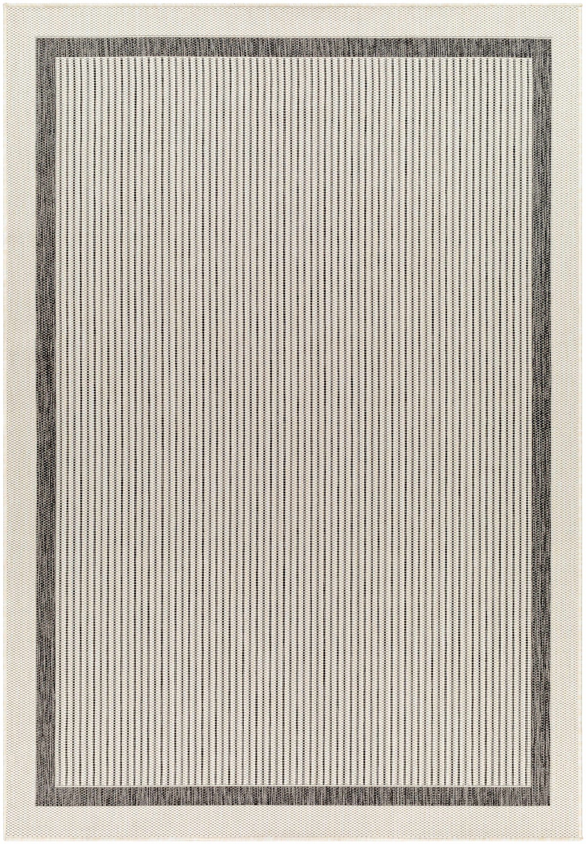 Hevel Black & White Outdoor Area Rug - Clearance